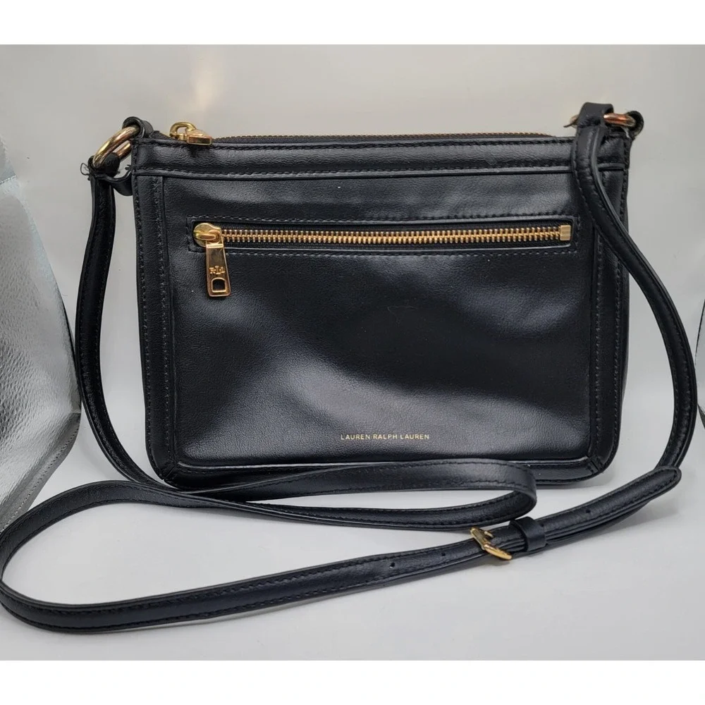 Lauren Ralph Lauren black leather